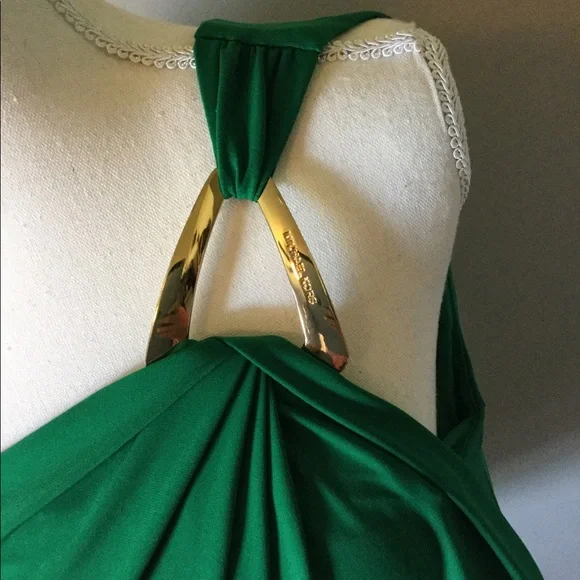 Michael kors one shoulder green top - Picture 2 of 4